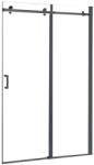 Leziter Bold görgős zuhanyajtó 130x195 cm fekete (LB130B) - geminiduo