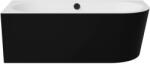 Besco Avita A-Line B&W sarokkád 169x75 cm baloldali fekete #WAA-17ABLCN (#WAA17ABLCN)
