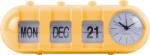 Karlsson Будилник Retro Tube Calendar Flip, жълт (KA6045BY) Будилник