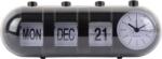 Karlsson Будилник Retro Tube Calendar Flip, черен (KA6045BK) Будилник