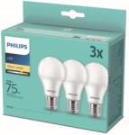 Philips 8718699775544 LED izzókészlet 3x10W-75W | E27 | 1055lm | 2700K - 3 db-os készlet, fehér
