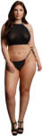 Le Désir Plus Size - set de party negru cu strasuri (XL-3XL) (7423522532591)