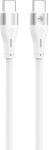 Tellur Silicone Type-C to Type-C Cable PD60W 1m White (T-MLX49828) - pcone