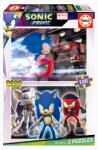 Educa Puzzle Sonic Prime Educa 2x100 darabos világító 6 évtől (19629)