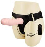 LyBaile Strap On Cu Vibratii Perfect For Men, Natural, 16.5 Cm