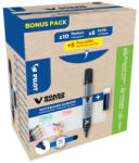 Pilot Táblamarker 2, 3mm, kerek hegyű, utántölthető medium V-Board Master 10+10 Pilot fekete (WBMA-B+WBS-B-S10-BG) - cartridge