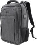 SBOX AMSTERDAM, NSS-00280, 18" gamer hátizsák, fekete/szürke