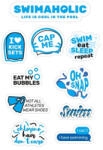 Swimaholic Matricák Swimaholic Swimming Stickers