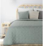 EUROFIRANY Len2 vászon szerkezetű préselt mintás ágytakaró Menta 170x210 cm