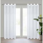 EUROFIRANY Arleta függöny finom fényű sifon szövetből Fehér 135x270 cm
