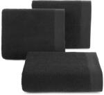 Eurofirany Riso rizs szerkezetű pamut törölköző Fekete 30x50 cm