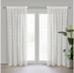 EUROFIRANY Daisy fényáteresztő függöny Fehér 130x270 cm