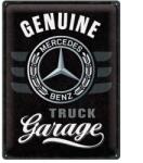 Nostalgic Art Mercedes Benz " Genuine Truck Garage" dombornyomott fémplakát 30 x 40 cm "23342 (23342)