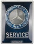 Nostalgic Art Mercedes Benz "Service" dombornyomott fémplakát 30 x 40 cm "23357 (23357)