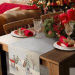  Hóemberes téli táj gobelin karácsonyi asztali futó 45x140 cm +/-5% (462400)