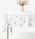 Goldea szögletes terítő 100% pamutvászon - barna őszi levelek 120 x 180 cm