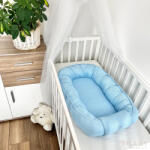  Babakék waffle babafészek - puha, légáteresztő babafészek újszülötteknek (5999120539987)