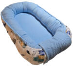  Babafészek Kék waffle - cicás pamutvászon (5999120540020)