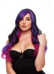 EROPARTNER Pleasure Wigs Brandi Fekete és Lila