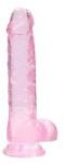 Shots Toys RealRock Crystal Clear 19cm Roz Dildo