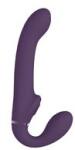 VIVE Ai Dual Vibrating & Air Wave Tickler Strapless Strapon Mov Purple