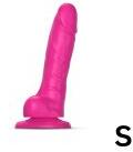 Lovely Planet strap-on-me Dildo Realist cu Piele Glisantă Fuchsia S Dildo