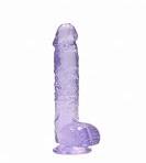 Shots Toys RealRock Crystal Clear 15cm Mov Dildo