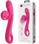Pretty Love Vibrator Rabbit Beau Snail, 10 Moduri Vibratii, Silicon, USB Magnetic, Roz, 23 cm Vibrator