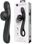 Pretty Love Vibrator Rabbit Beau Snail, 10 Moduri Vibratii, Silicon, USB Magnetic, Negru, 23 cm Vibrator