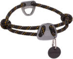 Ruffwear RUFFWEAR Knot a Collar, zgardă cordelină sport câini, ajustabilă, reflectorizantă RUFFWEAR Knot a Collar Obsidian Black, zgardă cordelină sport câini, ajustabilă, reflectorizantă, negru, M(36-51 x 0.7