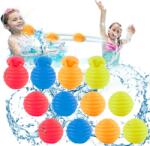 Coeki Set baloane apa, reutilizabile, multicolore, bombe pentru apa cu autoumplere, usor de umplut, 12 bucati (B0C58TCZJG)