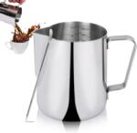 Nayira Cana pentru spuma de lapte 350, ml, inox 18 8, pentru latte art, jug profesional cu varf subtire (b0bc3js4dy) Serviciu de masa