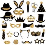 CCHAMP Kit Decoratiuni pentru Nunta si Petreceri - Set Masti si Accesorii pentru Petreceri (B0BW95Q949)