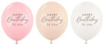 Szülinapi pasztel latex lufi - partywebshop