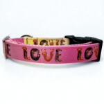 Collarful LOVE tacskó nyakörv - rózsaszín