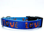 Collarful LOVE tacskó nyakörv - kék