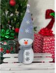 Manóvilág Hóember | Szürke /Ezüst hópihe (30-35cmkézzel készített)
