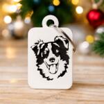 3D Kincsek Border Collie kulcstartó - 3D nyomtatással