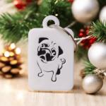 3D Kincsek Mopsz kulcstartó - 3D nyomtatással