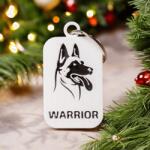 3D Kincsek Malinois kulcstartó - 3D nyomtatással