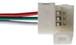  LED-szalag táp- és adatcsatlakozó - kábelhez (3pin, forrasztásmentes, patent, 20cm) [csatlakozó-csatlakozó] (T23242)
