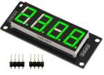  4x 7szegmens LED (TM1637 vezérlő, 0.56″, zöld) (T74747)