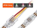  LED-szalag táp- és adatcsatlakozó - kábelhez (3pin, forrasztásmentes) (T33813)