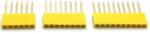  10 pin hüvely-tüskesor (1#, 11mm) [sárga] (T16386)