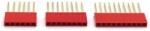  10 pin hüvely-tüskesor (1#, 11mm) [piros] (T27366)