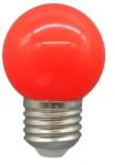 Well Set 10 becuri LED pentru ghirlanda luminoasa, G45, 3W, culoare rosu, E27 (LEDLRD-10G453E27-WL)