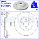 DELPHI Brzdový kotúč DELPHI BG5269C (BG5269C)