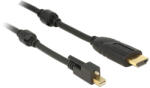 Delock Kábel Mini Displayport 1.2-dugós Csatlakozó Csavarral > HDMI-csatlakozódugó 4K Aktív Fekete3m