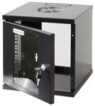 Manhattan 10" Fali Rack Szekrény 6U 320x300 mm - Fekete