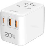 LOGILINK PA0356 de voiaj adapter 2x USB-A 1x USB-C alb (PA0356)